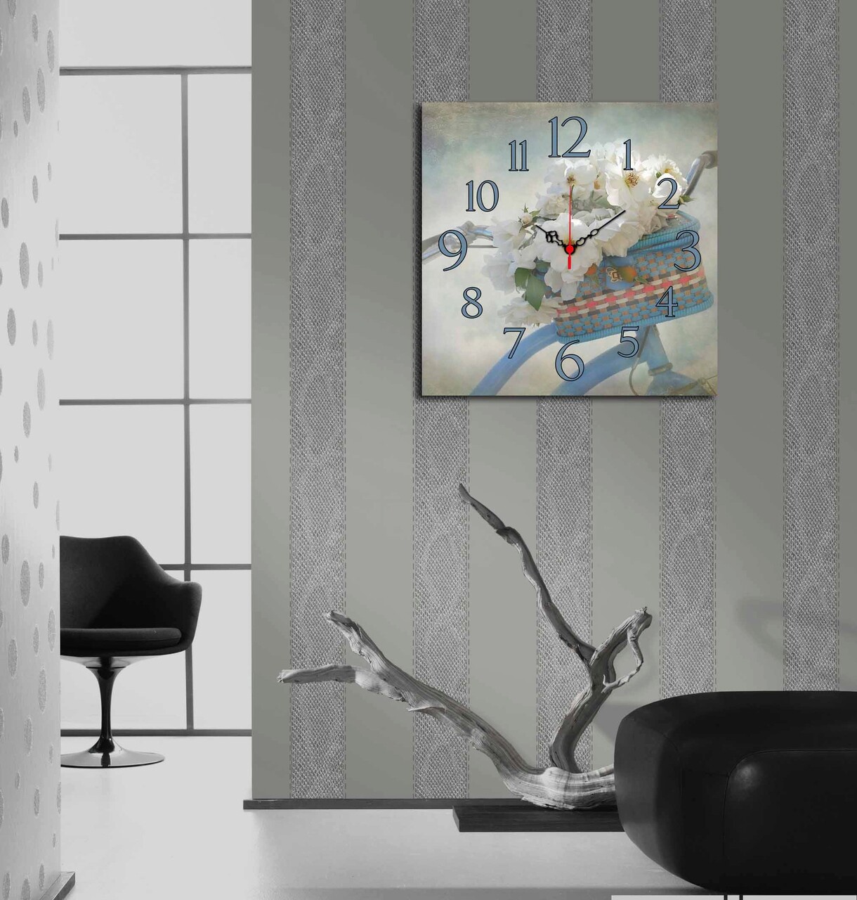 Ceas de perete, Msk-49, Dimensiune: 40 x 40 cm, Multicolor - imagine 3